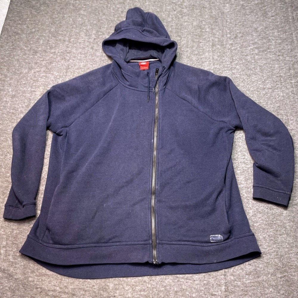 Nike Tech Jacket Fleece Cape Full Zip Asymmetric Hoodie Zip Up Red Label XL Blue